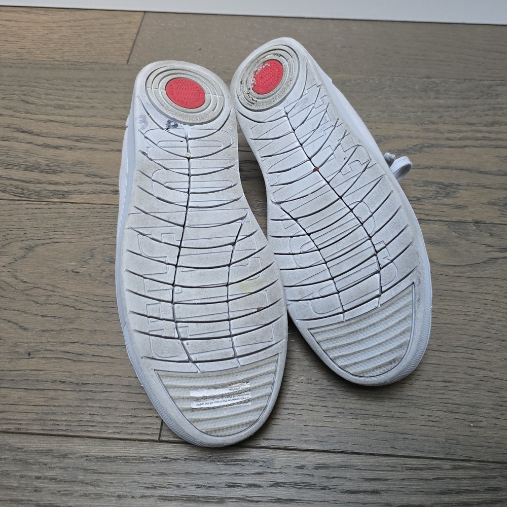 FitFlop Rally Canvas Trainers in Soft Grey - Picture 13 of 14